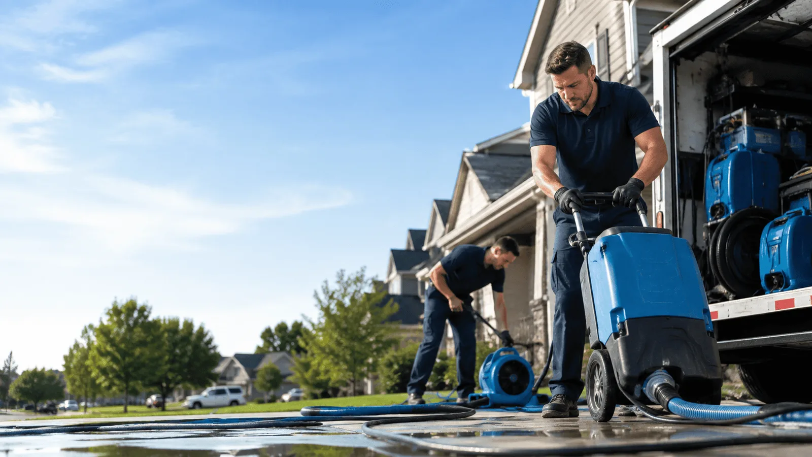 Dehumidification being performed in Webster Springs, WV